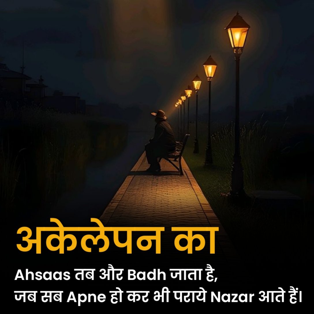 Alone Shayari in Hindi