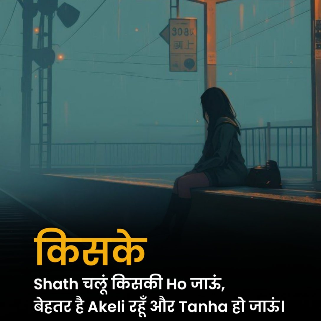 Alone Shayari 2 Lines