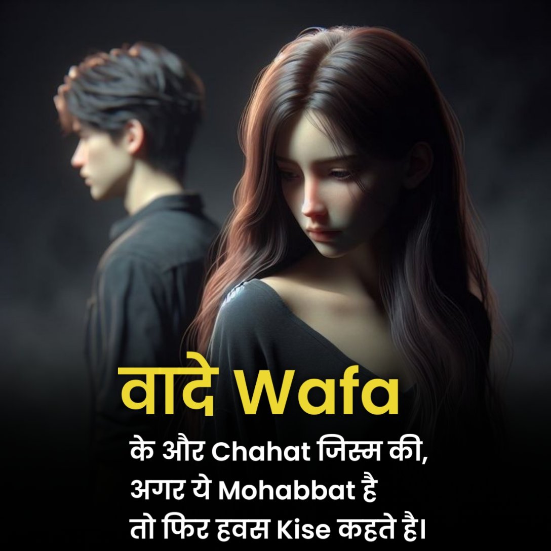 Chahat Shayari in Hindi