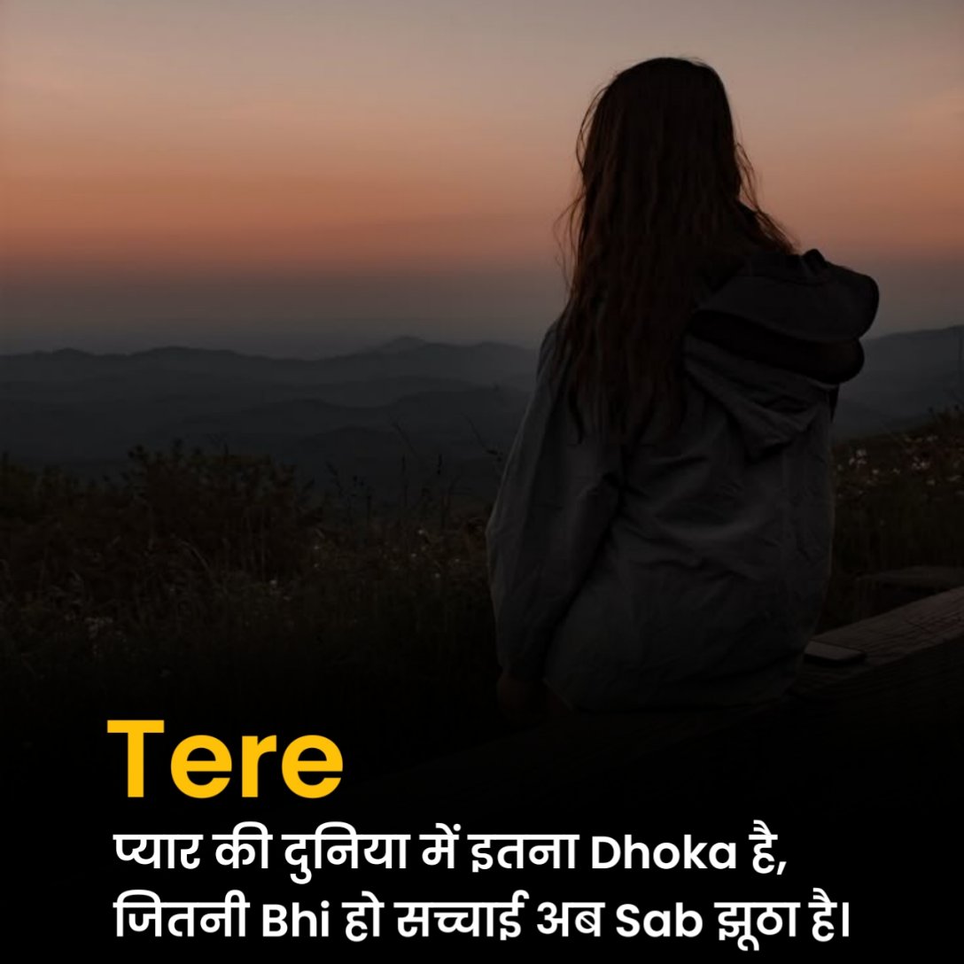 धोखा शायरी दो लाइन