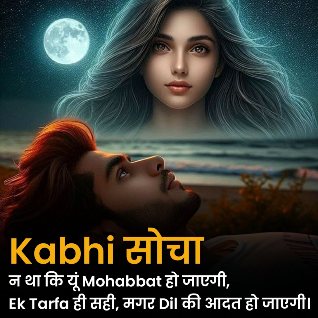 एक तरफा प्यार शायरी इन हिंदी