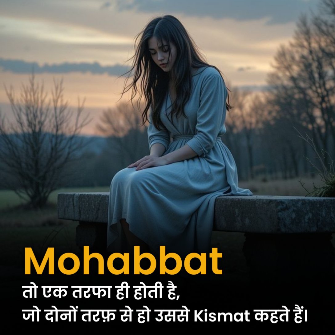 एक तरफा प्यार स्टेटस शायरी