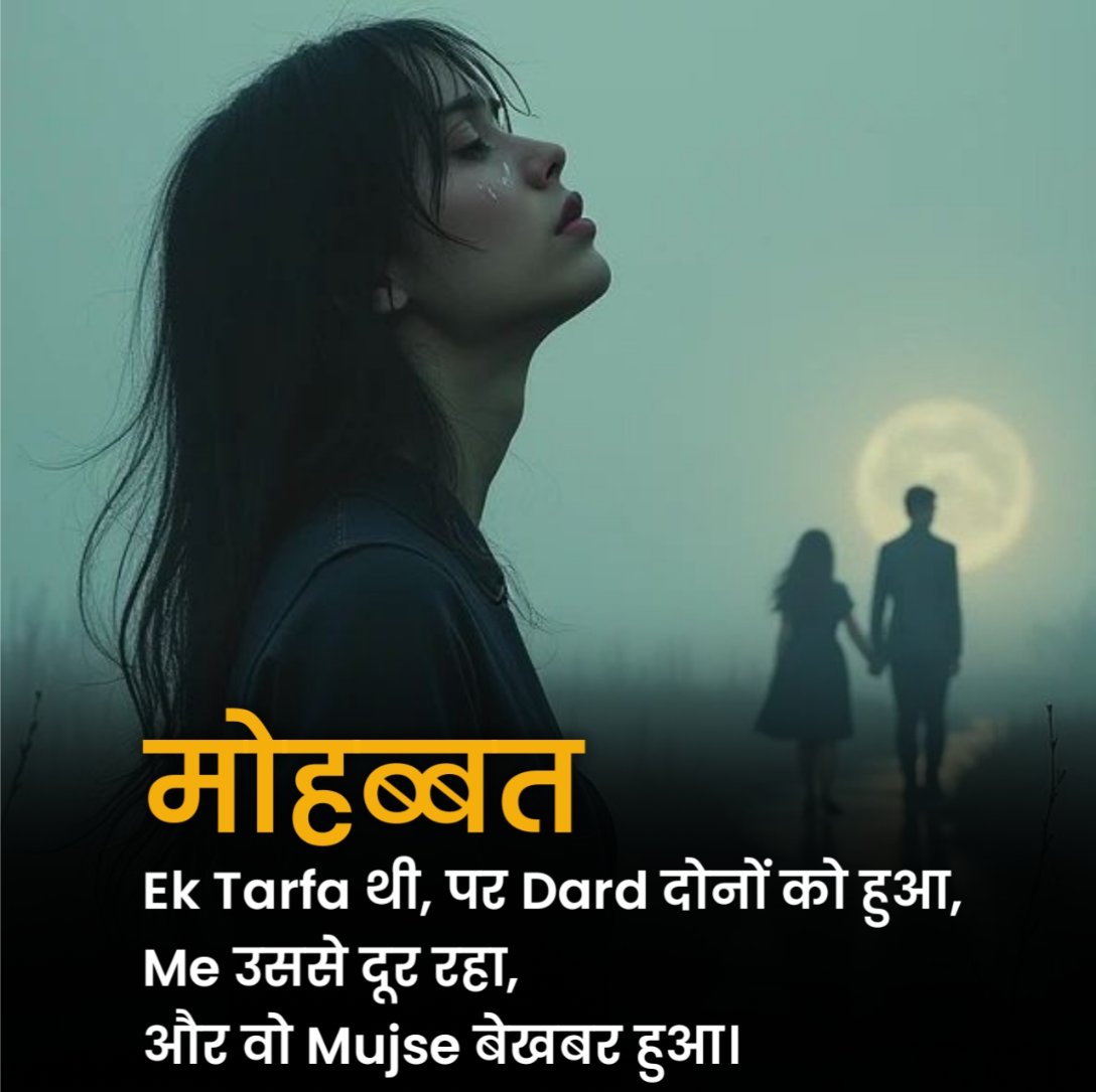 Ek Tarfa Pyar Shayari 2 Line in Hindi