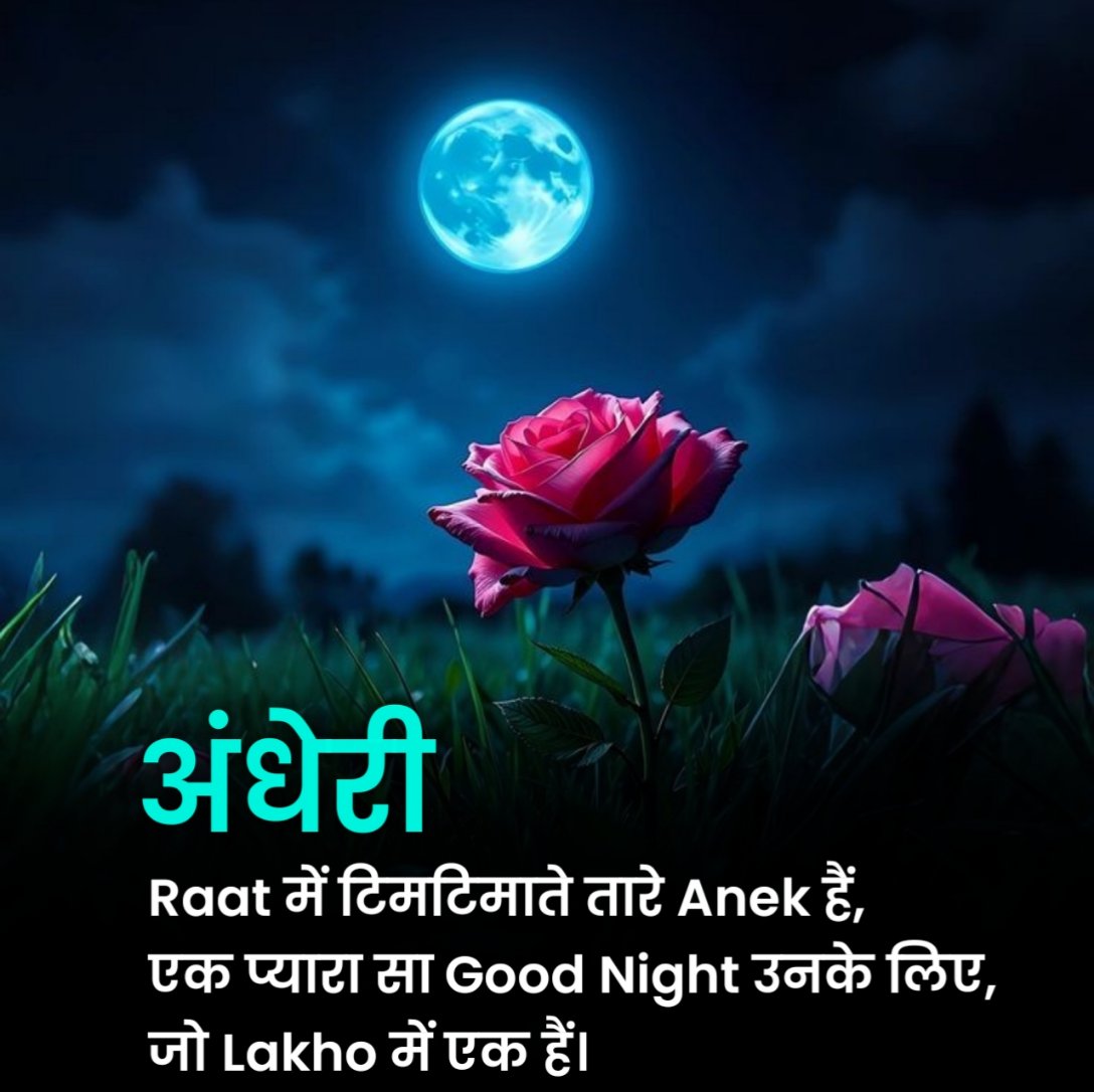 Good Night Shayari in Hindi