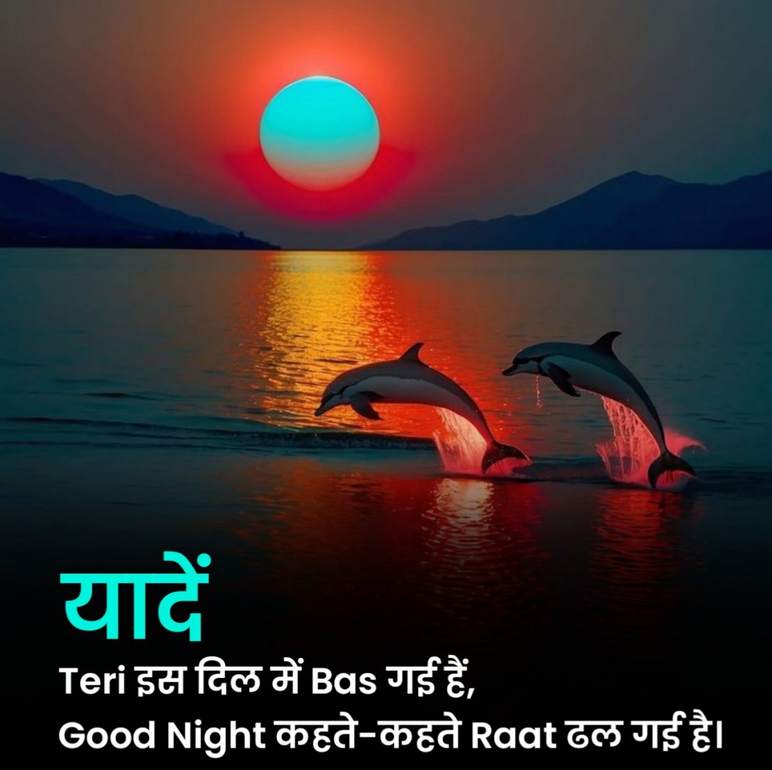 Good Night Shayari in Hindi
