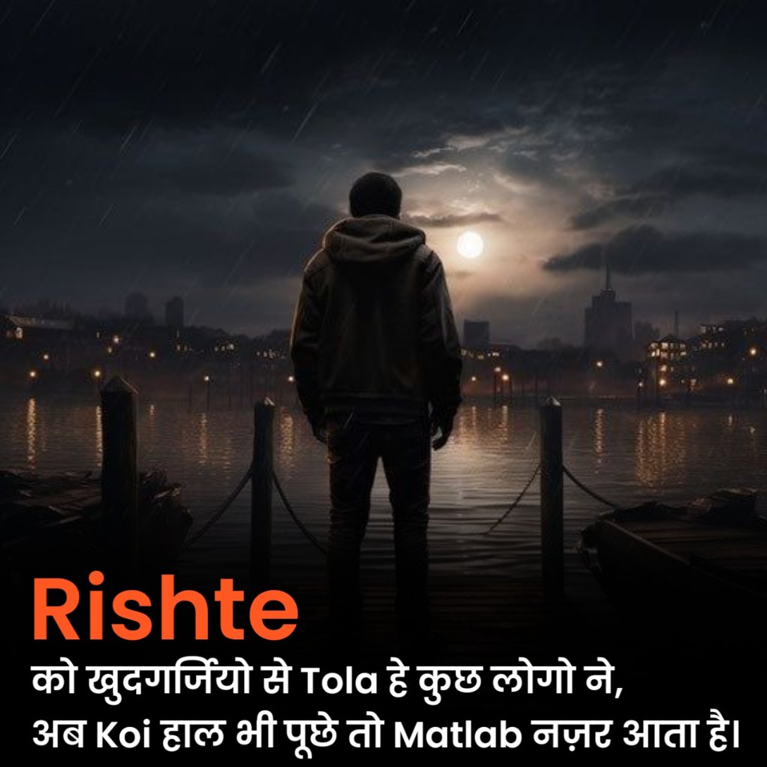 Matlabi Rishte Shayari in Hindi