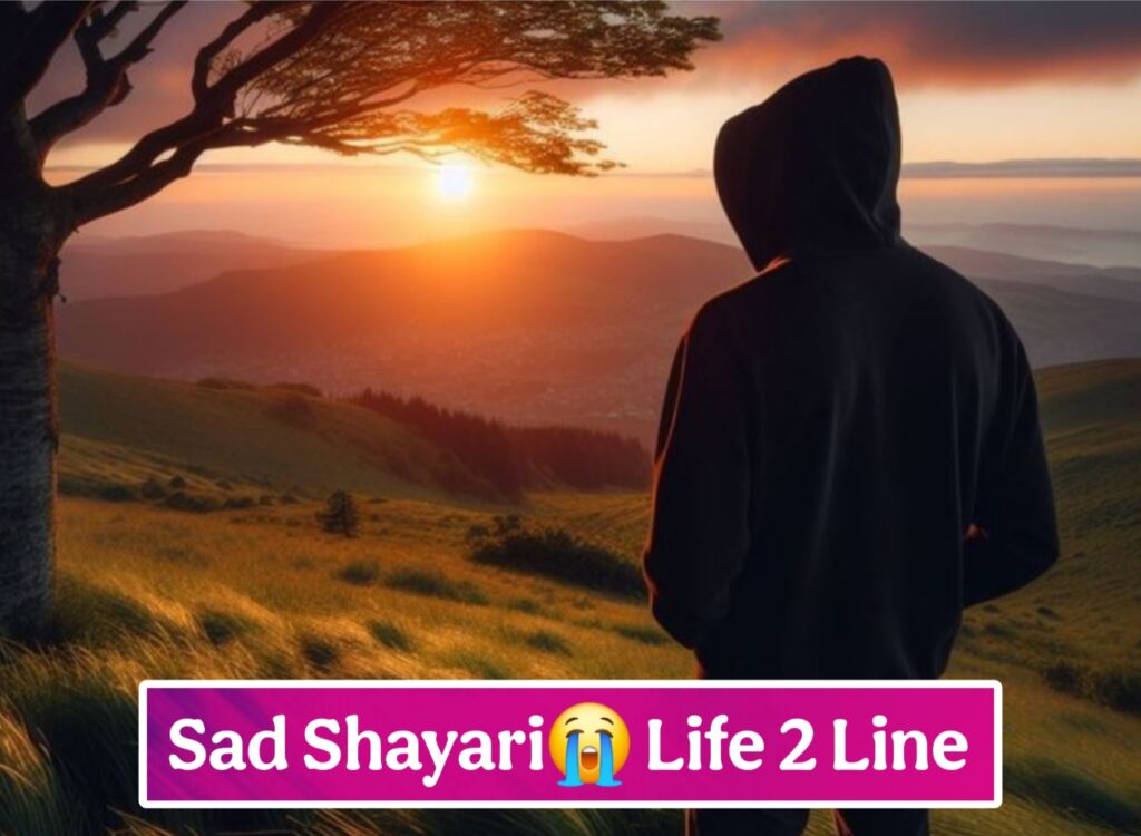 Sad Shayari😭 Life 2 Line